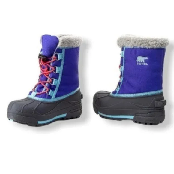 Sorel purple blue winter snow boots size 6 - Picture 5 of 11